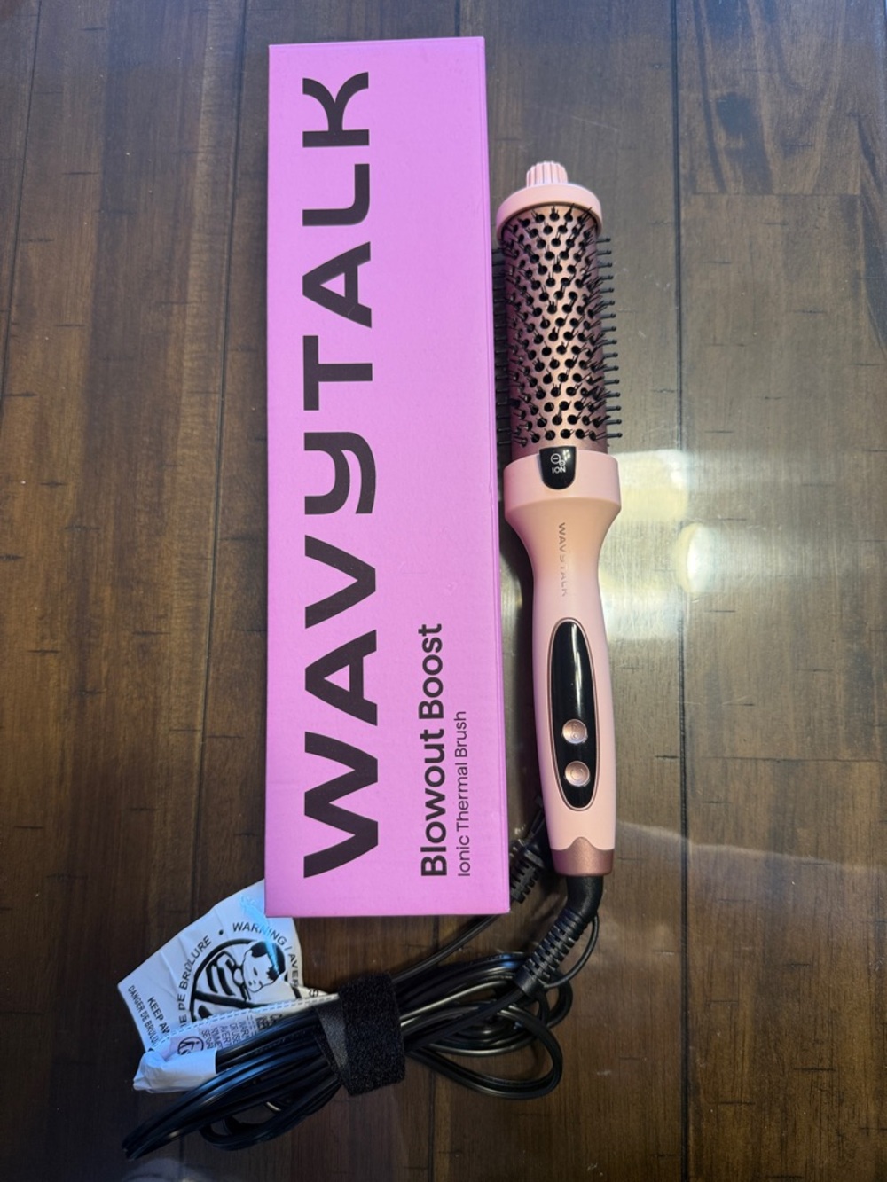 WavyTalk Blowout Boost Ionic Thermal Brush - Pink